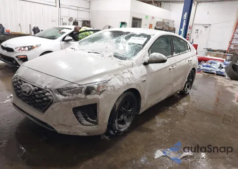 2020 Hyundai Ioniq Hybrid Blue z USA, uszkodzony, nr VIN KMHC65LC7LU197451